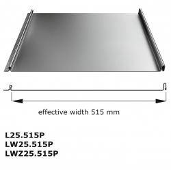 Panel Dachowy LAMBDA® L25 Powłoka Poliester RAL Standard