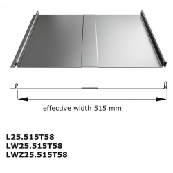 Panel Dachowy LAMBDA® L25 Powłoka Poliester RAL Standard