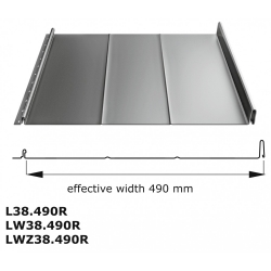 Panel Dachowy LAMBDA® L38 Powłoka MAT 35 Standard [TK]